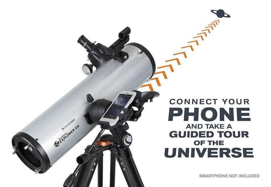 Celestron StarSense Explorer 130AZ DX Newtonian Smartphone App-Enabled Telescope with FREE BONUS Offer!- 22461