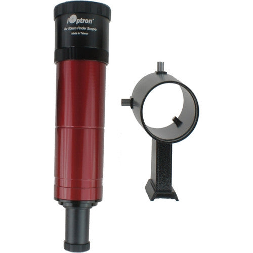 iOptron 8x50 Finderscope with Finder Bracket - Red - 6152