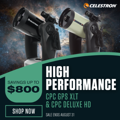 Celestron CPC & CPC Deluxe Sale - August 1 - 31, 2026