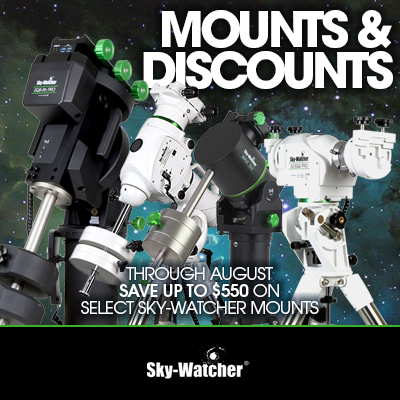 Sky-Watcher Mounts & Discounts Sale - August 1 - 31, 2026
