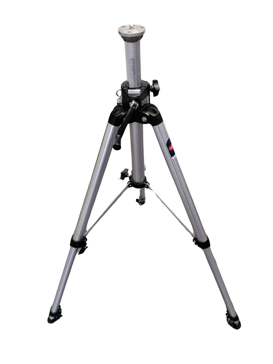 Manfrotto 074 Chrome Aluminum Tripod Legs 3-Section 28-67\" Geared Center Column - Made in Italy(Pre-owned)