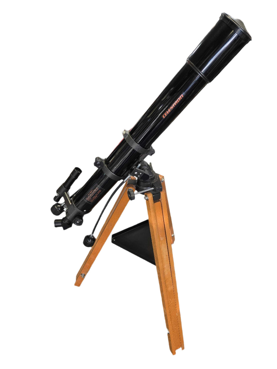 Classic Vintage Celestron Firstscope 80mm w/ Deluxe Wooden Tripod! MADE IN JAPAN! (Pre-Owned)