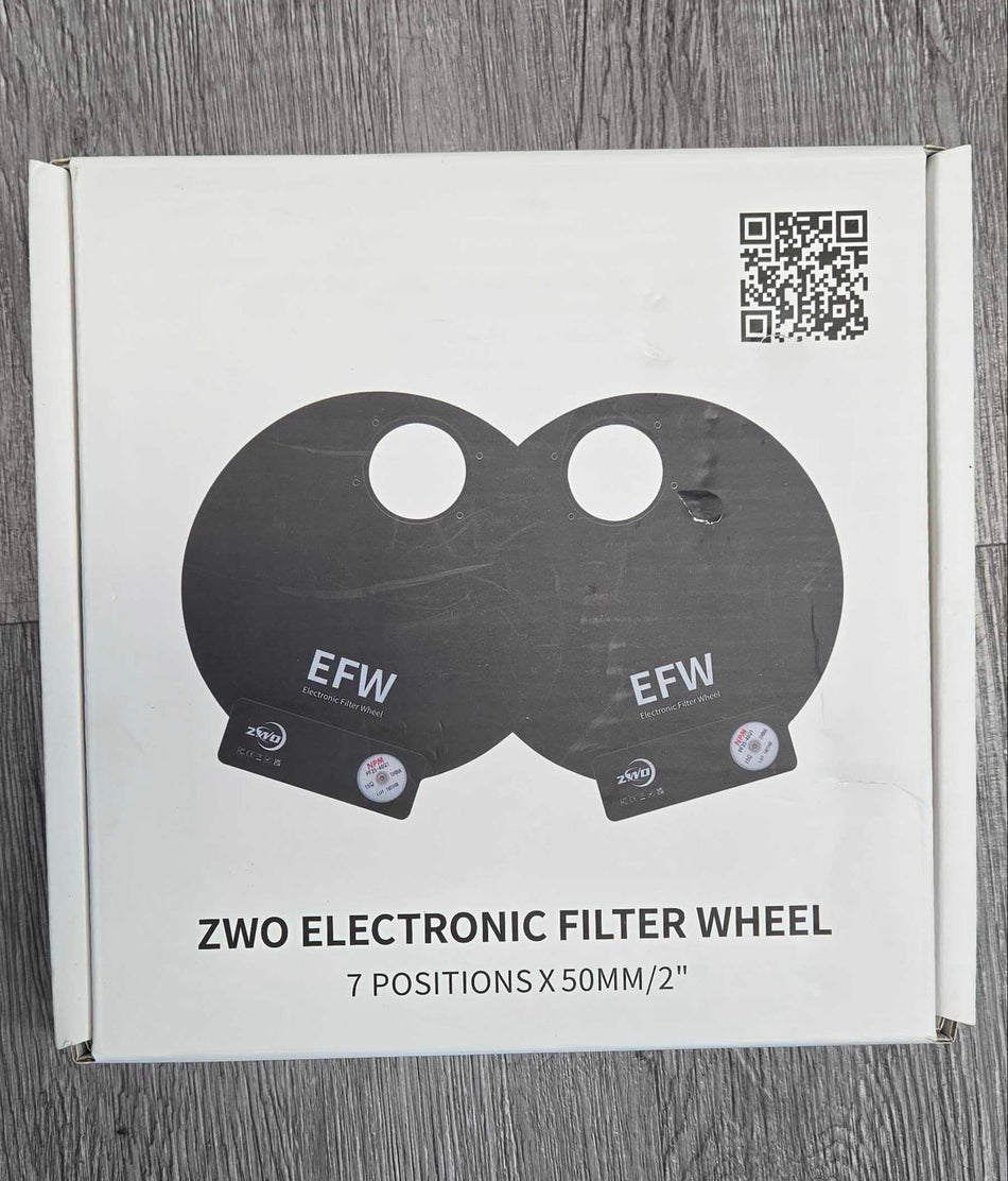 ZWO 7x2 EFW Electronic Filter Wheel - Next Gen - 7 Position for 2" or 50.4 mm Filters - (Pre-owned)