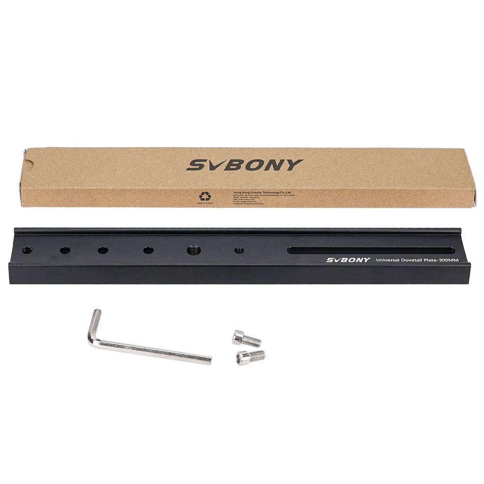 Svbony SV219 300mm Vixen-Style Dovetail Mounting Plate - Black - W9175C