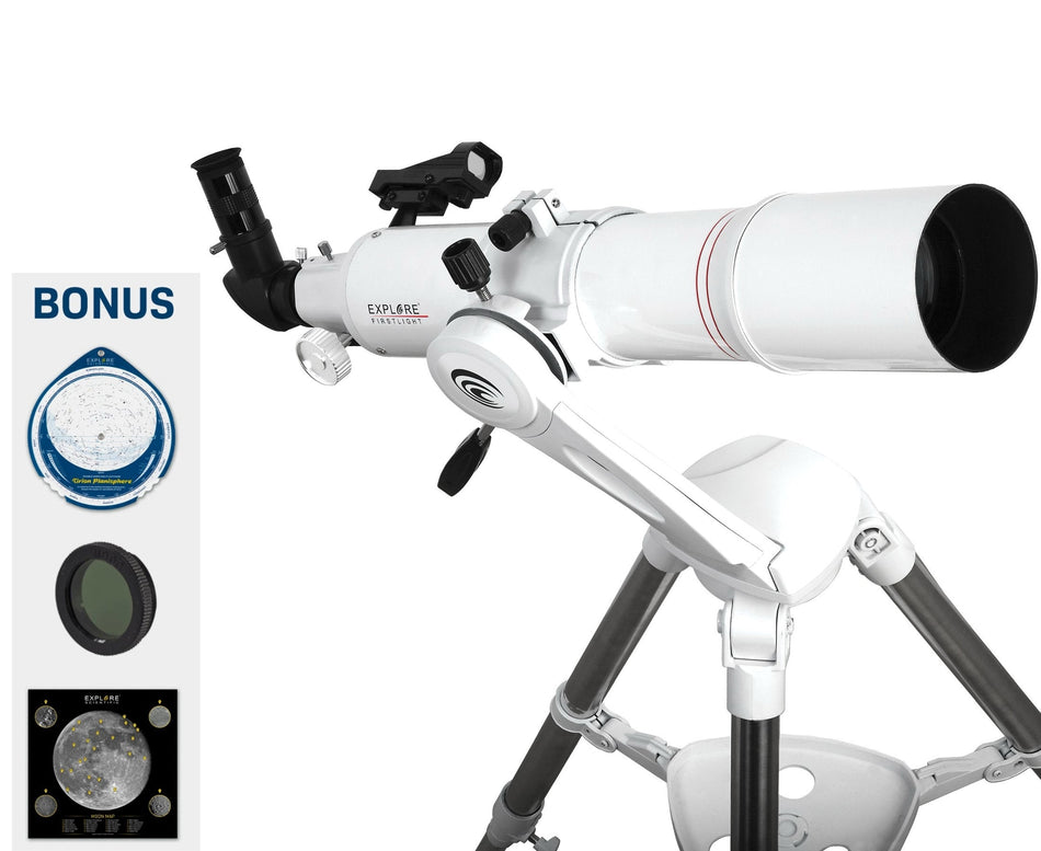 Explore Scientific FirstLight 80 mm Refractor On Twilight Nano Mount with BONUS! - FL-AR80640TN