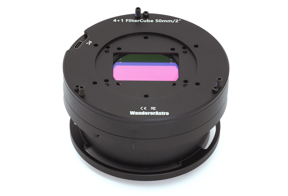 Wanderer 4+1 FilterCube Filter Wheel for RASA11 or RASA36 - 2"/50mm - WFC50
