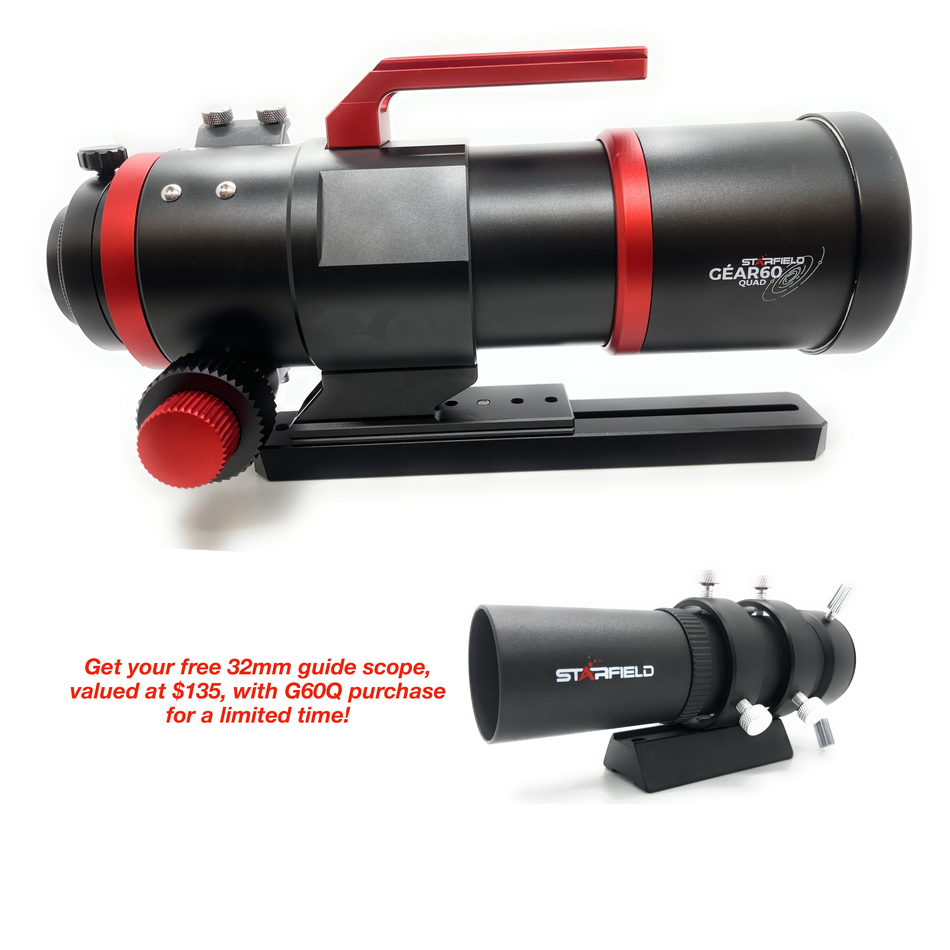 Starfield Optics GEAR 60Q f/5 Quad Astrograph - G60Q-05-01 - On Sale with Free Guide Scope!