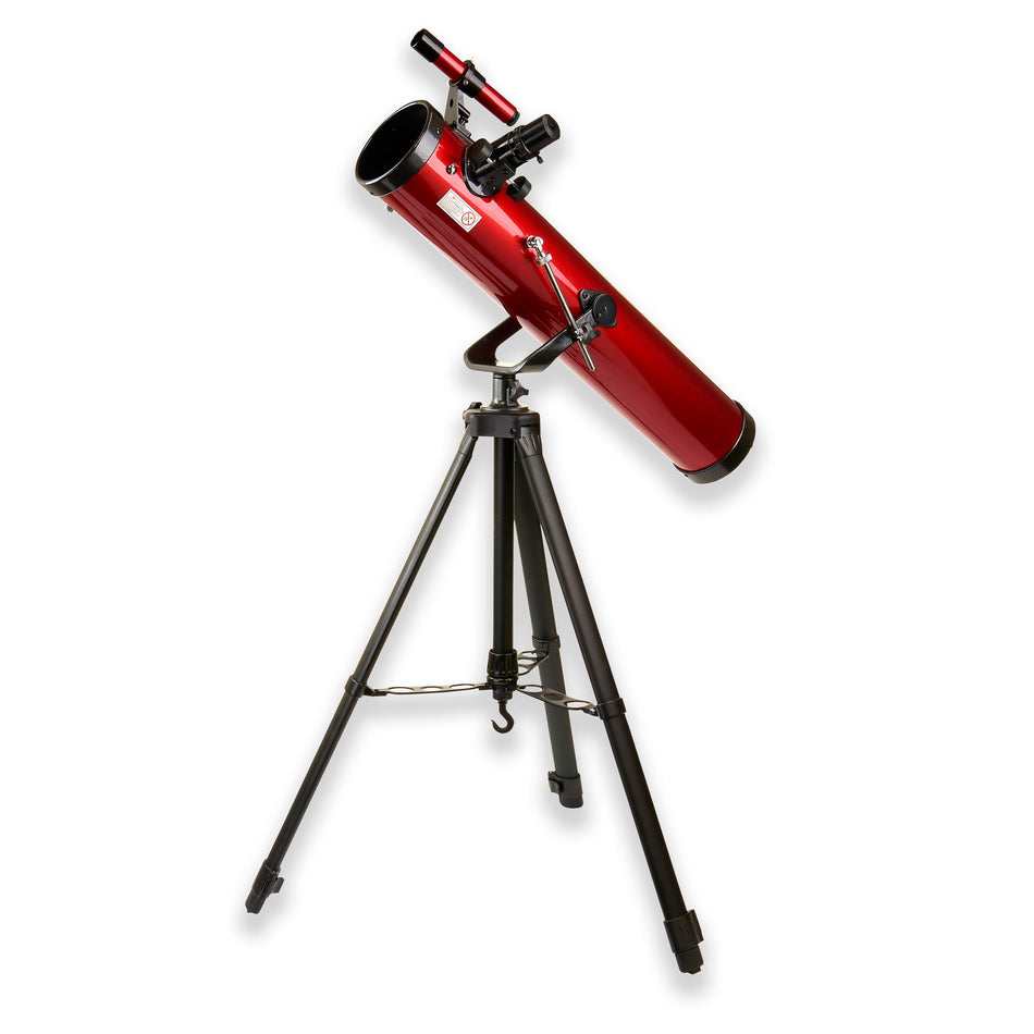 Red Planet 76mm Power Newtonian Reflector Telescope with Tripod - OPEN BOX
