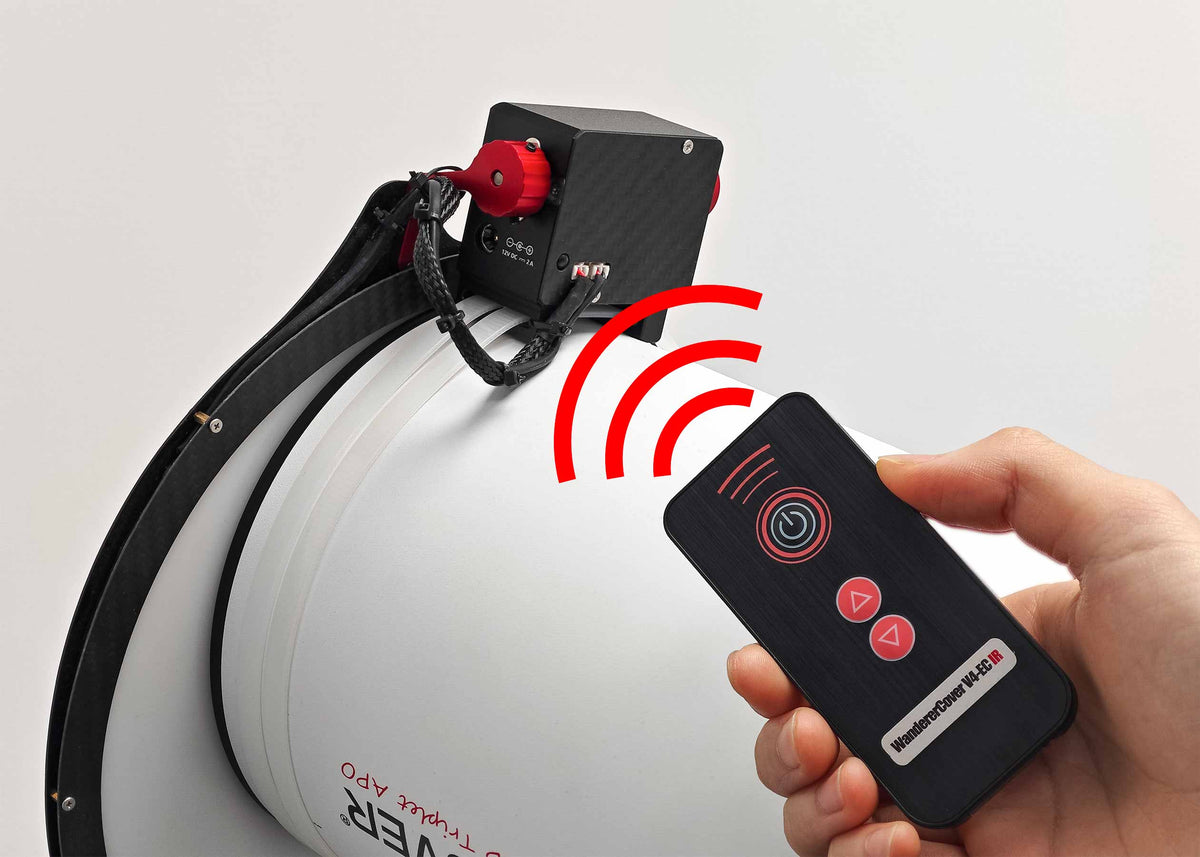 Wanderer Cover V4-EC IR Motorized Flat Panel & Dust Cover with IR Remo ...