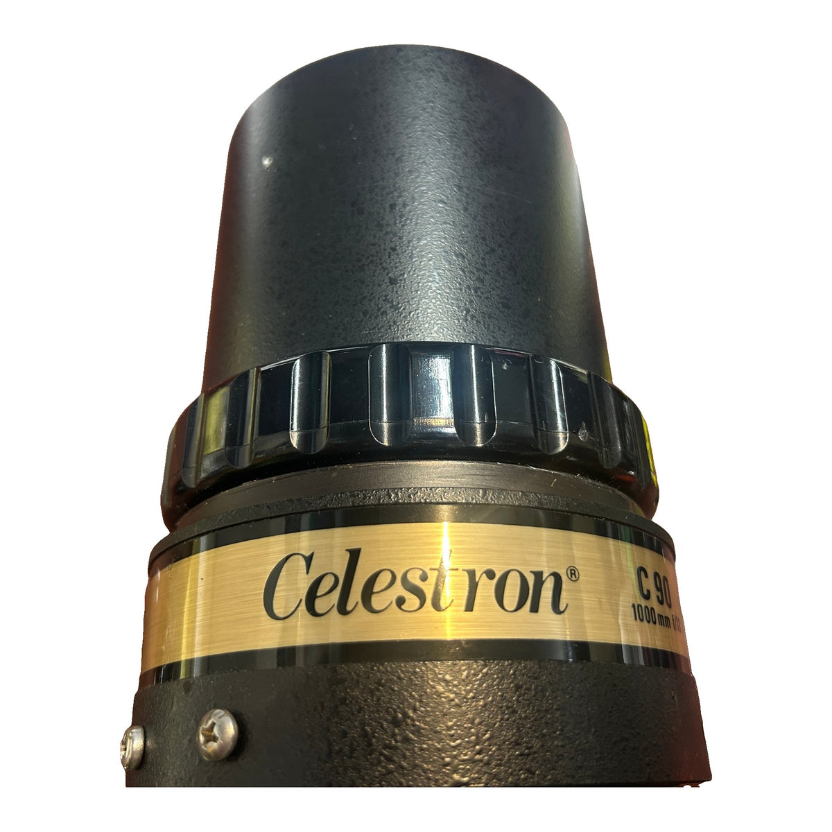 Celestron C90 focus barrel and nameplate