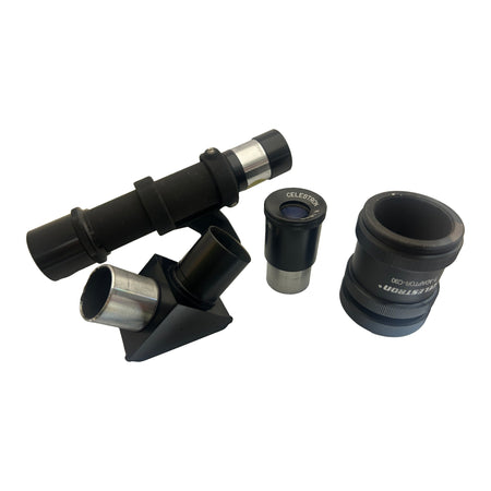 Celestron C90 accessories: finder, diagonal, K 18mm eyepiece, T-Adaptor-C90