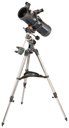 Celestron AstroMaster 114 EQ - 4.5" Compact Reflector Telescope w/ Equatorial Mount - 31042