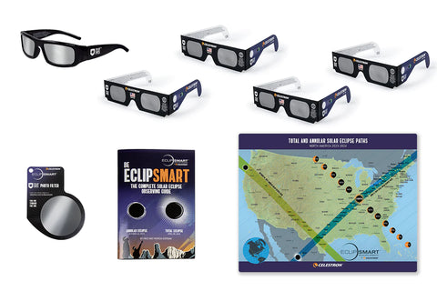 Celestron EclipSmart 8 Piece Solar Eclipse Observing and Imaging Kit - 44414