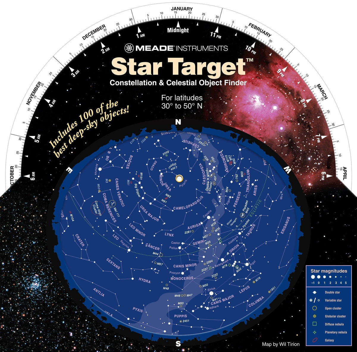 Planisphere Rotating Meade Star Target Planisphere - 608058 – Khan Scope Centre